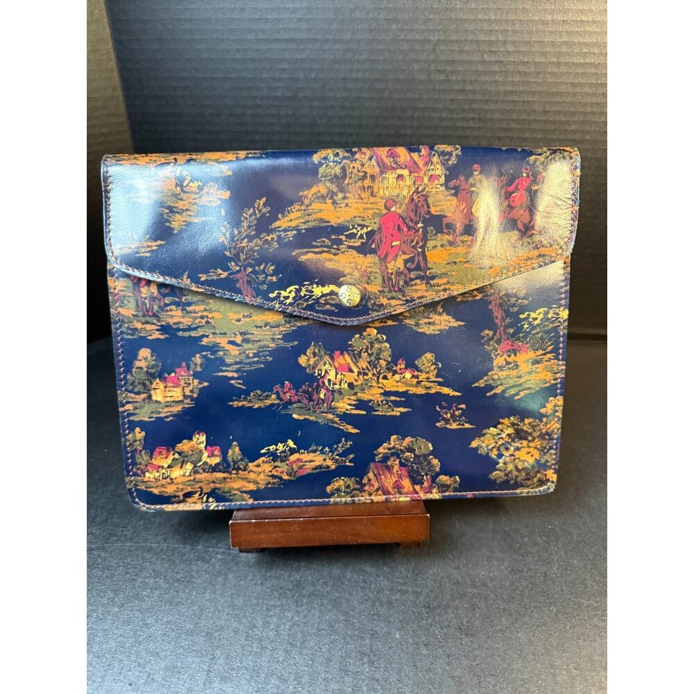 PATRICIA NASH Countryside Leather Pouch Clutch iPad Mini Tablet Case - Picture 3 of 13